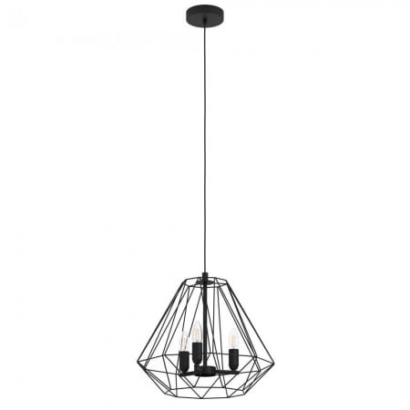 Lustre - Suspensie Eglo Tarle, negru, 3xE14, D,44 cm, 43845