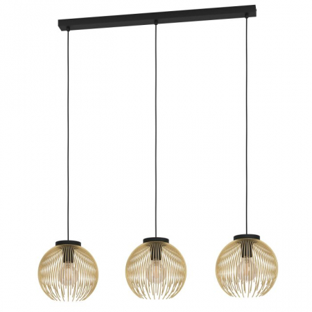EGLO INTERIOR - Suspensie EGLO VENEZUELA 900167 E27 3x40W Ø235 Negru Auriu