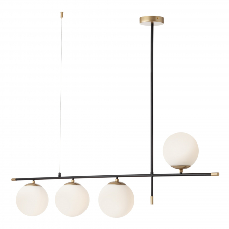 Lustre - Suspensie Essential 01-2949, 4 x E14, negru + auriu