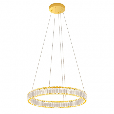 Lustre - Suspensie Incanti Akala LED 35W 3000K 2800lm 3Step Dimming Metal Gold Decoratiuni Cristal IP20