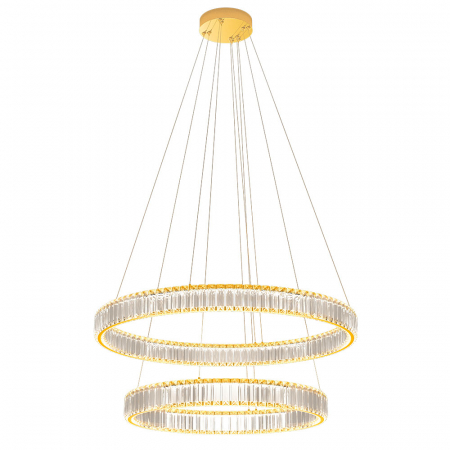 Lustre - Suspensie Incanti Akala LED 84W 3000K 6142lm 3 Step Dimming Metal Gold Decoratiuni Cristal IP20