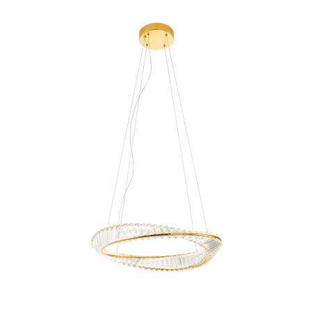 Suspensie Incanti Oblige LED 31W 3000K, 4000K, 6000K 2418lm 3Step Dimming Metal Gold Decoratiuni Cristal IP20
