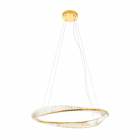Suspensie Incanti Oblige LED 42W 3000K, 4000K, 6000K 3326lm 3Step Dimming Metal Gold Decoratiuni Cristal IP20