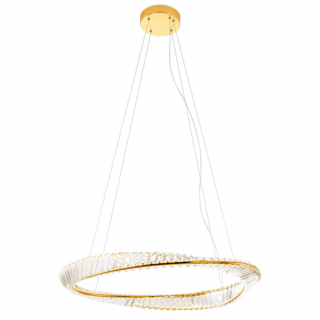 Lustre - Suspensie Incanti Oblige LED 52W 3000K, 4000K, 6000K 4118lm Metal Gold Decoratiuni Cristal IP20