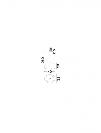 Suspensie Nova Luce 9002671 AERE E27 1x12W  Polyurethane & Resin Stone Gray 400mm x 320mm IP20 [6]