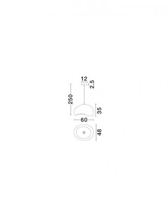Suspensie Nova Luce 9002675 AERE E27 1x12W  Polyurethane & Resin Stone Gray 600mm x 480mm IP20 [6]