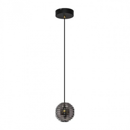 ILUMINAT - Lustra Nova Luce Afthonia, negru, LED, 13W, 1526 lumeni, alb cald 3000K, D.15 cm, 9009137