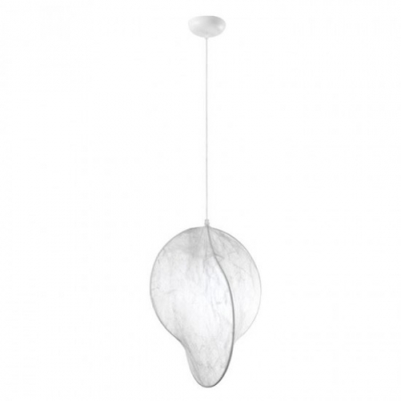 Lustre - Suspensie Nova Luce Ambrosia, alb, matase sintetica, 1XE27, D.53 cm, 9620170