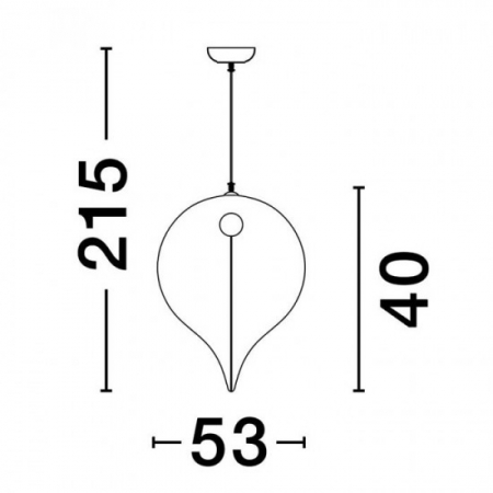 Suspensie Nova Luce Ambrosia, alb, matase sintetica, 1XE27, D.53 cm, 9620170 [2]