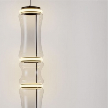 Suspensie Nova Luce Anapnoe, negru, touchless, LED, 37W, 888 lumeni, alb cald 3000K, H.113 cm, 9695284 [2]