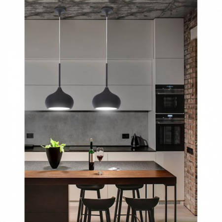 Suspensie Nova Luce Cioto, negru, metal, 1XE14, D.20 cm, 5704803 [1]