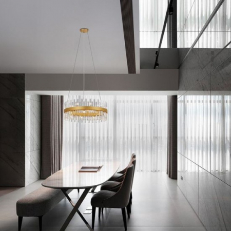 Suspensie Nova Luce Crown, alama, cristal, 18XG9, D.75 cm, 9695118 [1]