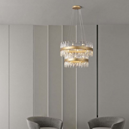 Candelabru Nova Luce Crown, alama, cristal, 32XG9, D. 75 cm, 9695120 [1]