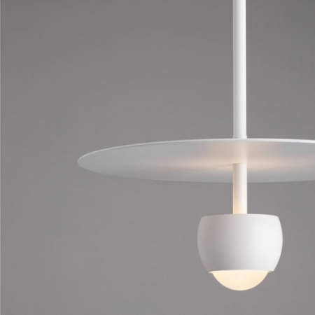 Pendul Nova Luce Edem, alb mat, LED, 8W, 590 lumeni, alb cald 3000K, D.30 cm, 9870044 [1]