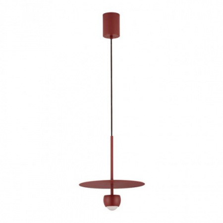 Pendule - Pendul Nova Luce Edem, grena mat, LED, 8W, 590 lumeni, alb cald 3000K, D.30 cm, 9870047