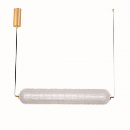 Lustre - Lustra Nova Luce KLELIA 9236396 Triac Dimmable Brass Gold Metal & Clear Acrylic LED 40W 3384lm 3000K IP20