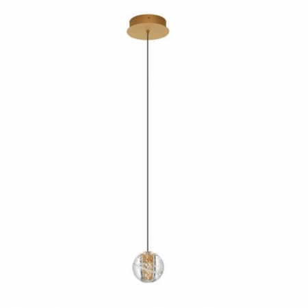 Lustre - Lustra Nova Luce LICIO 9186958 Gold Metal & Glass LED 4W 166lm 3000K IP20