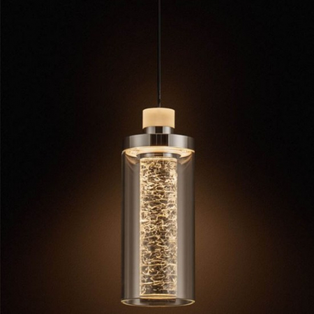 Suspensie Nova Luce Lune, negru, LED, 9W, 404 lumeni, alb cald 3000K, D.8 cm, 9520010 [2]