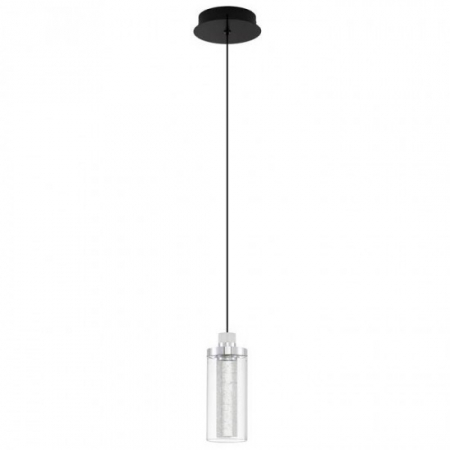 ILUMINAT - Suspensie Nova Luce Lune, negru, LED, 9W, 404 lumeni, alb cald 3000K, D.8 cm, 9520010