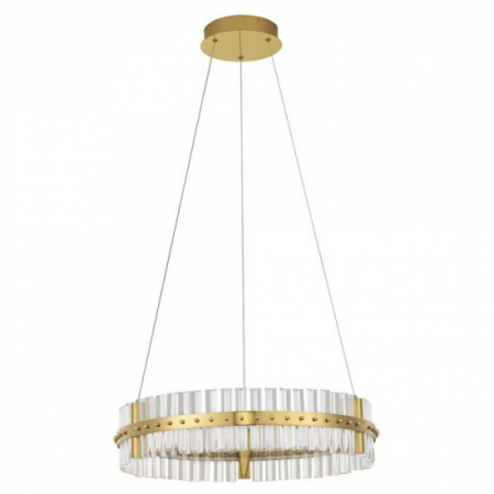 Lustre - Suspensie Nova Luce Olimpia, auriu, LED, 45W, 4679 lumeni, alb cald 3500K, D.60 cm, 9019733