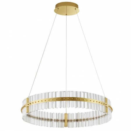 Lustre - Suspensie Nova Luce Olimpia, auriu, LED, 56W, 6339 lumeni, alb cald 3500K, D.78 cm, 9019734