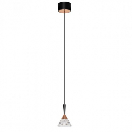 Lustre - Suspensie Nova Luce Paluz, negru, LED, 7W, 345 lumeni, alb cald 3000K, D.11 cm, 9186963