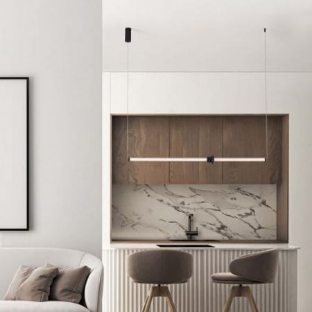 Lustra Nova Luce STALACTITE 9236405 Triac Dimmable Sandy Black Aluminium, Acrylic & Ceramic LED 15W 1109lm 3000K IP20 [1]