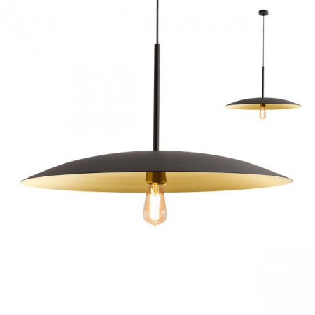 BLACK FRIDAY - Suspensie REDO Cymbal  01-1744 E27 1x42W IP20 Negru/Gold