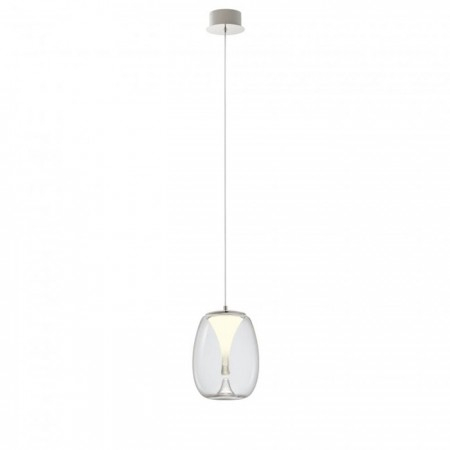 Lustre - Suspensie Redo Drop, crom, LED, 8W, 560 lumeni, alb cald 3000K, D.20 cm, 01-3627