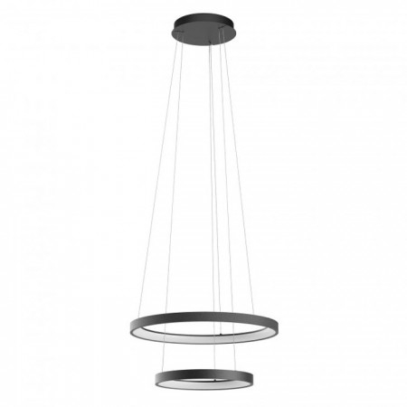 BLACK FRIDAY 2024 - Suspensie Redo Iconic, negru mat, LED CCT, 80W, 4858 lumeni, 3000K/4000K, D.58 cm, 01-3919