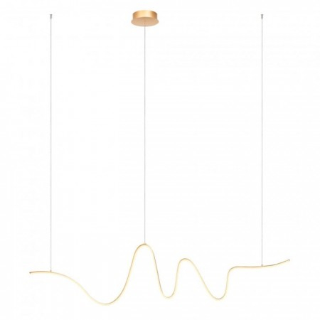BLACK FRIDAY 2024 - Suspensie Redo Impuls, auriu mat, LED, 34W, 2380 lumeni, alb cald 3000K, L.160 cm, 01-3619