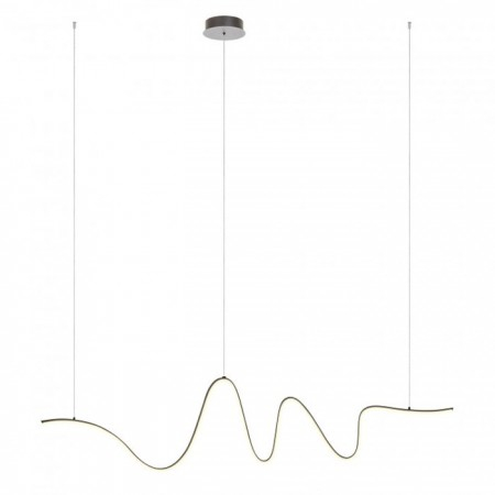 BLACK FRIDAY 2024 - Suspensie Redo Impuls, negru mat, LED, 34W, 2380 lumeni, alb cald 3000K, L.160 cm, 01-3620