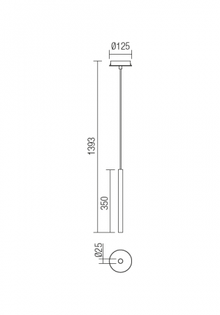 Suspensie REDO Kanji 01-1220 LED 6W 3000K 446lm Metal Alb Mat [2]
