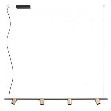 BLACK FRIDAY 2024 - Suspensie Redo Kobe, negru/silver coffee, LED, 25W, 2036 lumeni, alb cald 3000K, L.150 cm, 01-3672