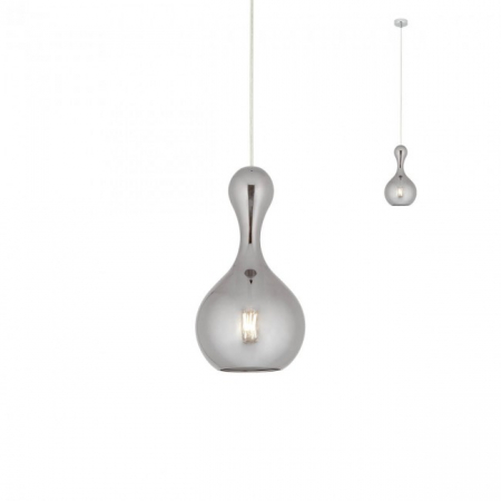 BLACK FRIDAY - Suspensie Redo LOB 01-2256 E27 1x42W h1200 Ø180 IP20 Nedimabil Crom/Fume