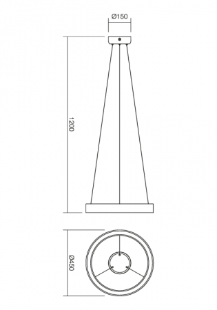 Suspensie REDO Loop 01-671 LED 28W 3000K 1115lm Nedimabil IP20 White [2]
