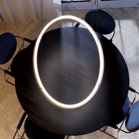 Suspensie Redo Nobu, auriu mat, LED CCT, 100W, 6158 lumeni, 3000K/4000K, L.100 cm, 01-3816 [1]