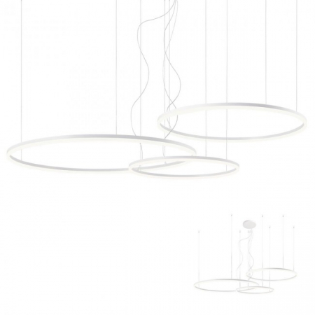 BF LUSTRE - Suspensie Redo Orbit LED Direct Light alb mat  42W+55W+66W  13382 lumeni  alb neutru  4000K 01-1924