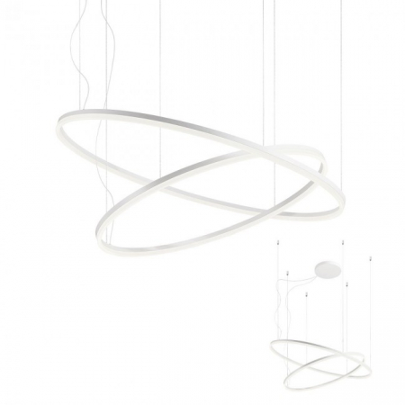 BF LUSTRE - Suspensie Redo Orbit LED Direct Light alb mat  42W+66W  8949 lumeni  alb neutru 4000K 01-1922