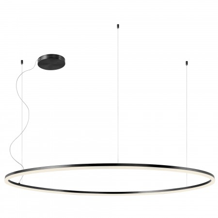 BLACK FRIDAY 2024 - Suspensie Redo Orbit, negru mat, 150 cm, LED, 105W, 8548 lumeni
