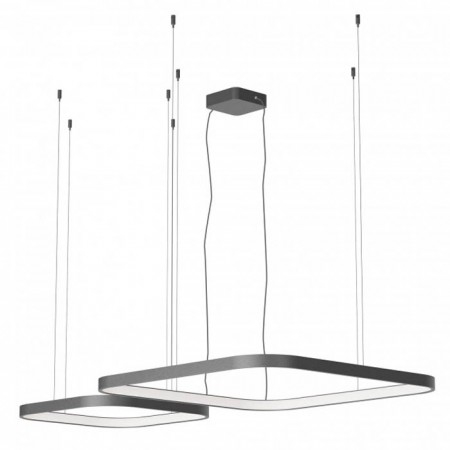 BLACK FRIDAY 2024 - Suspensie Redo Orion, negru mat, LED CCT, 96W, 6008 lumeni, 2700K/3000K/4000K, L.75+50 cm, 01-3901