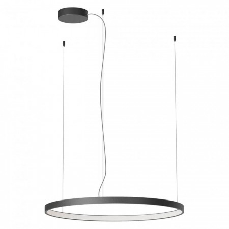 ILUMINAT - Suspensie Redo Orion Round, negru mat, LED CCT, 58W, 3937 lumeni, 2700K/3000K/4000K, D.75 cm, 01-3873