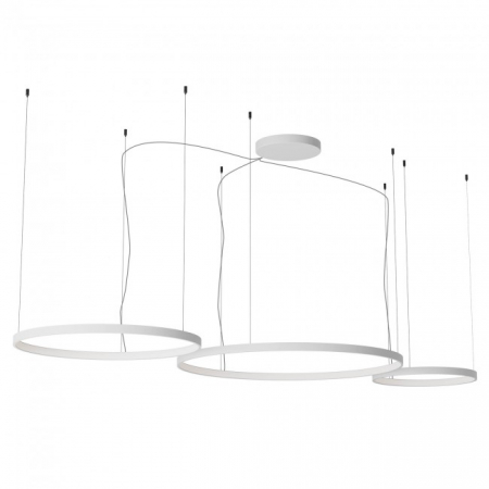 Lustre - SUSPENSIE REDO ORION SU LED D500+750+1000 176W CCT 2700/3000/4000K WH(4.1.2) (RD)
