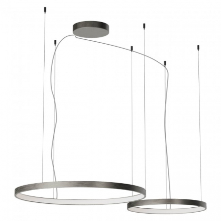 Lustre - SUSPENSIE REDO ORION SU LED D500+750 98W CCT 2700/3000/4000K FOGGY NICKEL (4.1.2) (RD)