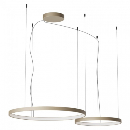 Lustre - SUSPENSIE REDO ORION SU LED D500-750 98W CCT 2700/3000/4000K SILVER COFFEE (4.1.2) (RD)