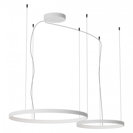 Lustre - SUSPENSIE REDO ORION SU LED D500+750 98W CCT 2700/3000/4000K WH (4.1.2) (RD)
