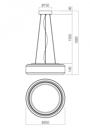 SUSPENSIE REDO SOLERA SU LED 36W 3000K/4000K(5.1.2) [1]