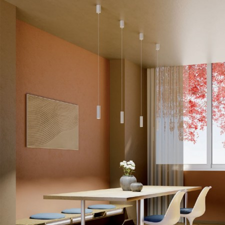 Suspensie Redo Takto, alb mat, LED, 8.5W, 601 lumeni, alb cald 3000K, D.4 cm, 01-3665 [1]