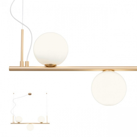 BF LUSTRE - Suspensie REDO Talis  01-1634 E27 3x28W Nedimabila Bronz Periat