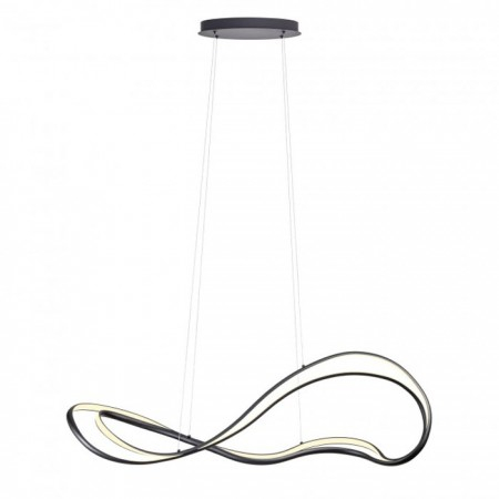 BLACK FRIDAY 2024 - Suspensie Redo Tempest, negru mat, LED, 58W, 4060 lumeni, alb cald 3000K, L.115 cm, 01-3599